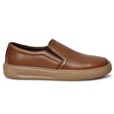 Country Maddox Brown Leather Slip-On - Comfort Meets Style